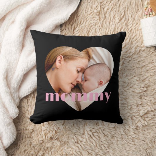 moederdag schattige hart foto Sierkussen (Deken)
