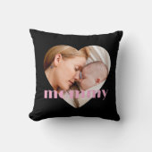 moederdag schattige hart foto Sierkussen (Voorkant)