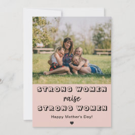 moederdag schattige moeder foto sterke vrouwen ver kaart