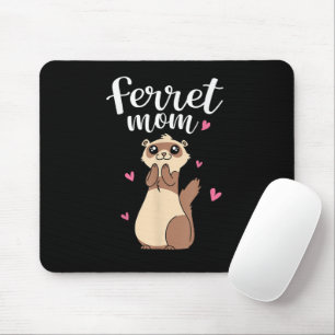 Moederdag Schattige Vrouw Wezel Fret Moeder Muismat