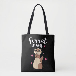 Moederdag Schattige Vrouw Wezel Fret Moeder Tote Bag