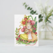 Moederdag Schattigee Knuffel Muis Briefkaart (Staand voorkant)