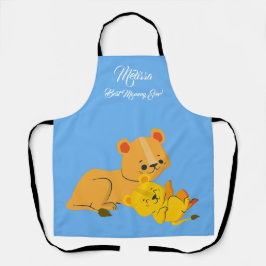 Moederdag Schattigee leeuwen. Schort