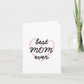 Moederdag Schattigee minimalistische beste moeder Kaart (Voorkant)