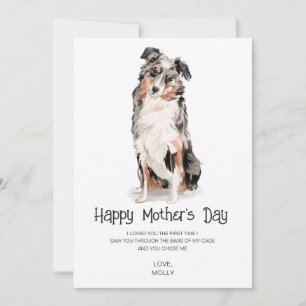 Moederdag Schilderij Hond  Feestdagenkaart