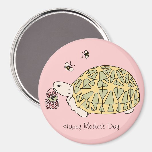 moederdag schildpad magneet (Voorkant / Achterkant)