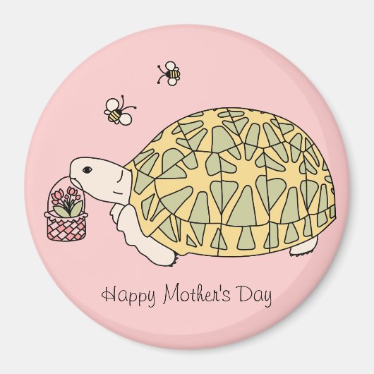  moederdag schildpad magneet (Voorkant)