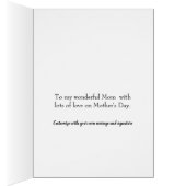 Moederdag Schildpad met tropische bloemen (Binnen (Rechts))