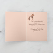 Moederdag schoondochter Fun Giraffe Animal Kaart (Binnen)