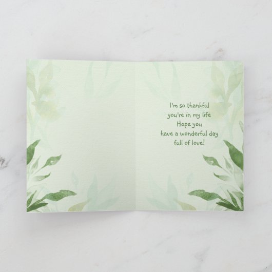 Moederdag schoonmoeder van Chickadee Garden Bird Kaart (Binnen)