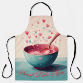 Moederdag Schort - Bakken met liefde - Schattige h (Voorkant)