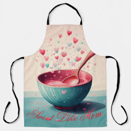 Moederdag Schort - Bakken met liefde - Schattige h