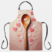 Moederdag Schort - Bakken met liefde - Schattige h (Voorkant)