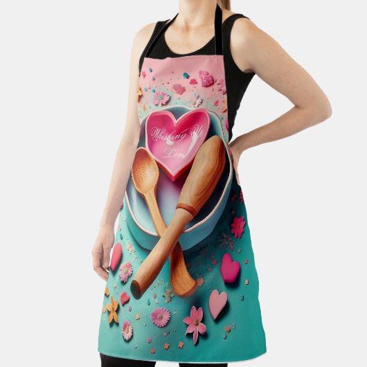 Moederdag Schort - Bakken met liefde - Schattige h (Insitu)