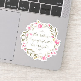 Moederdag Schrift Spreuken 31:2 Sticker