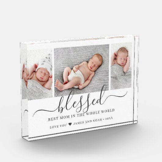 Moederdag Script Blessed Best Mam Ever Fotoblokken (Links)