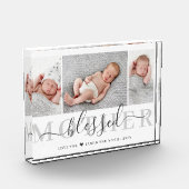 Moederdag Script Gebenedijd Aandenken Fotoblokken (Links)