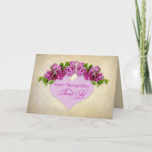 MOEDERDAG - SECRET PAL - Elegant W/Lilacs/Heart Kaart