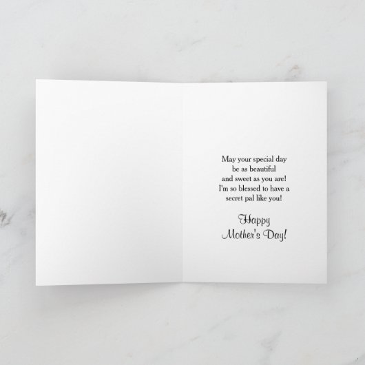 MOEDERDAG - SECRET PAL/SISTER - FUCHSIA ORCHIDEEËN KAART (Binnen)