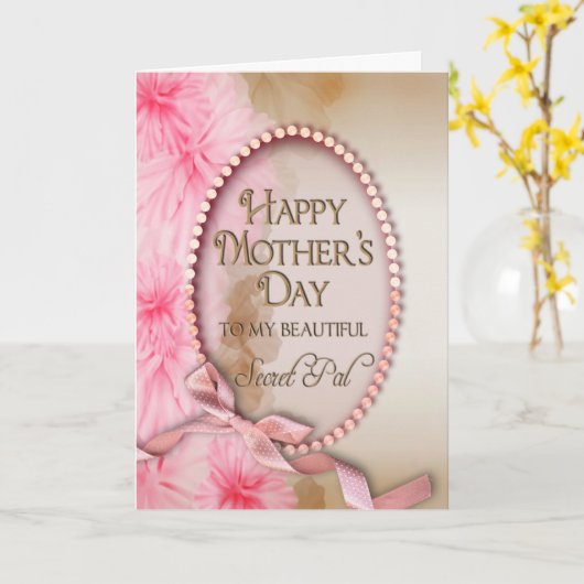 Moederdag - Secret Pal - Zacht en vrouwelijk Kaart (Gele Bloem)