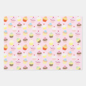 Moederdag selectiekaarten en bloemen inpakpapier vel (Voorkant 3)