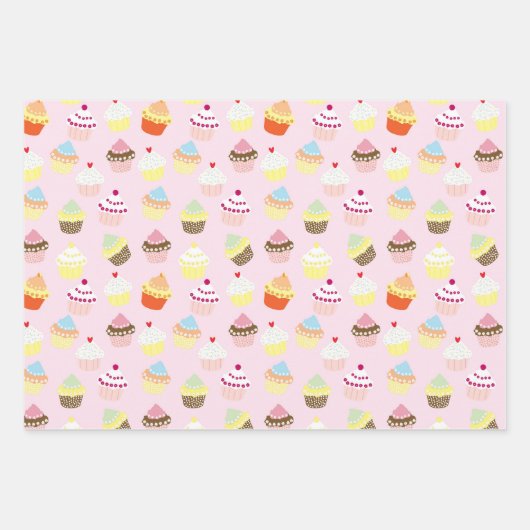 Moederdag selectiekaarten en bloemen inpakpapier vel (Voorkant 3)