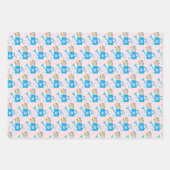 Moederdag selectiekaarten en bloemen inpakpapier vel (Voorkant 2)