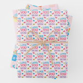 Moederdag selectiekaarten en bloemen inpakpapier vel (In situ)