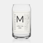 Moederdag Serene Bamboe Moederschap Citaat Blikvorm Glas (Achterkant)
