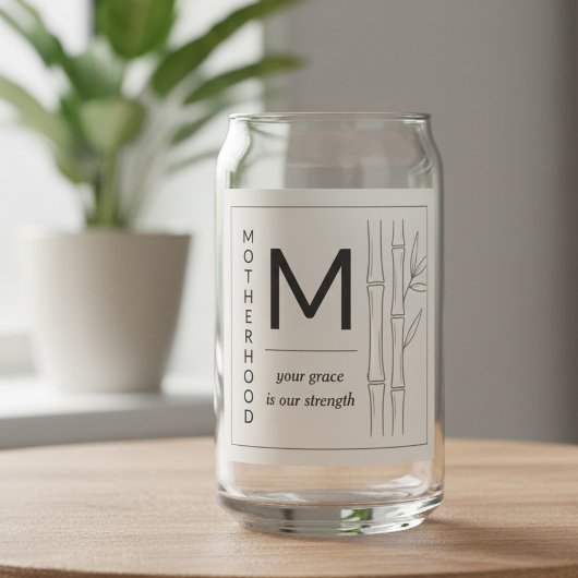 Moederdag Serene Bamboe Moederschap Citaat Blikvorm Glas