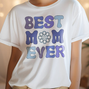 Moederdag Shirt, Paarse en Blauwe Beste Moeder Ooi T-shirt