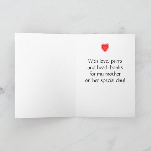 Moederdag Siamese Katten Kaart (Binnen)