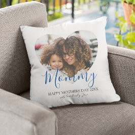 Moederdag Sierkussen Hartfoto keepomwille