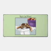 Moederdag Sinaasappel Tabby Cat Bureaumat (Voorkant)