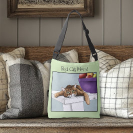 Moederdag Sinaasappel Tabby Cat Crossbody Tas
