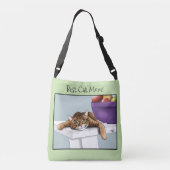 Moederdag Sinaasappel Tabby Cat Crossbody Tas (Achterkant)