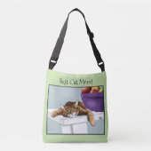 Moederdag Sinaasappel Tabby Cat Crossbody Tas (Voorkant)