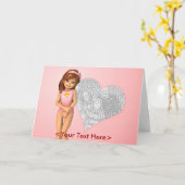 Moederdag Sjabloon Kaart (Gele Bloem)