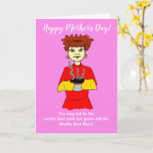 Moederdag slechtste kok ter wereld kaart (Gele Bloem)