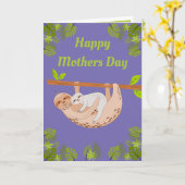 Moederdag Sleuf en Baby Kaart (Gele Bloem)