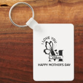 Moederdag sleutelhanger voor cadeaus  (Voorkant)