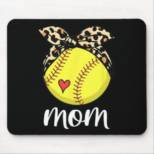 Moederdag Softbal Mom Softbal Moederdag Mam Muismat