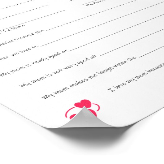 Moederdag Son Interview Downloaden Afdrukbaar Poster (Hoek)