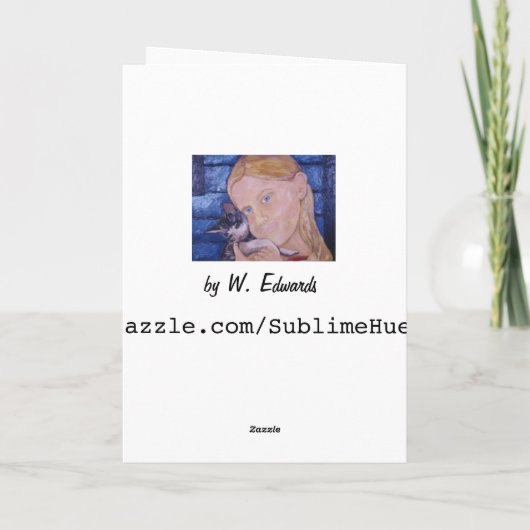 Moederdag Song Bird Wenskaart Kaart (Achterkant)