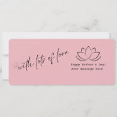 Moederdag Spa Dag Verrassing Voucher Kaart (Achterkant)