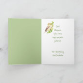 Moederdag Sparrow Bird Great Grandmoeder Kaart (Binnen)