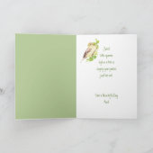 Moederdag Sparrow Bird tante Kaart (Binnen)