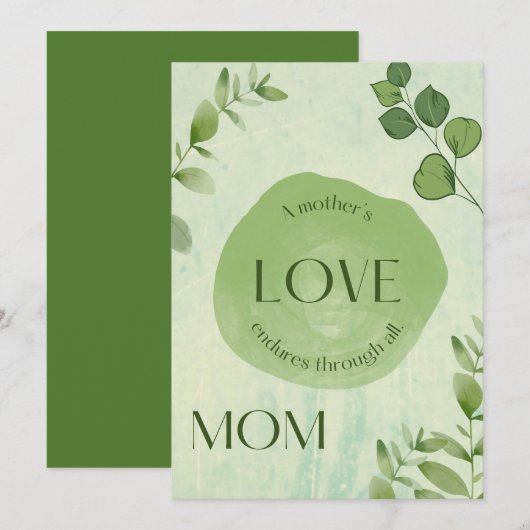 Moederdag Speciale groeten Feestdagenkaart (Voorkant / Achterkant)