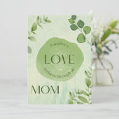 Moederdag Speciale groeten Feestdagenkaart (Staand voorkant)