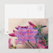 Moederdag-speciale vreugde briefkaart (Voorkant / Achterkant)